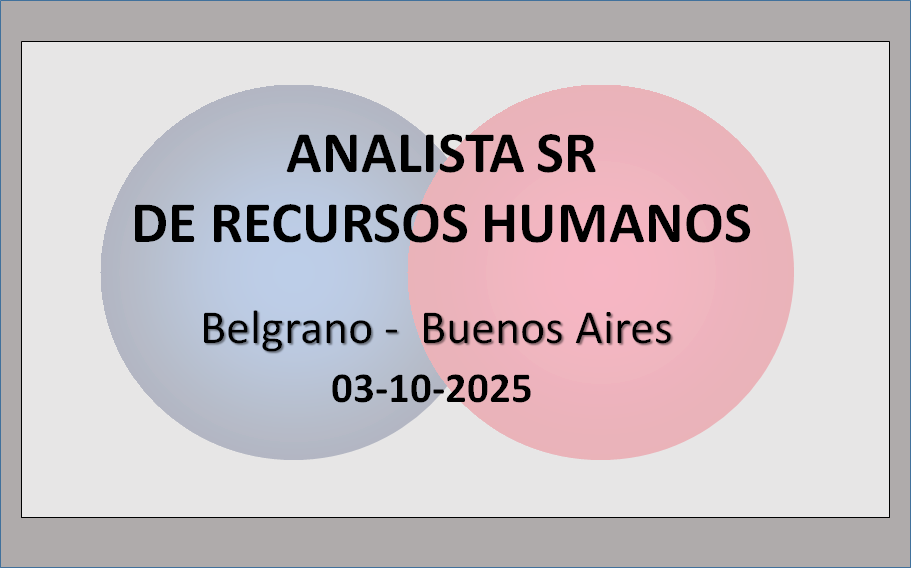 Analista Senior de Recursos Humanos