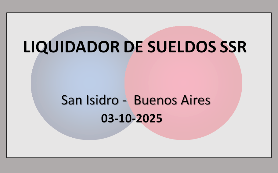 Liquidador de Sueldos SSr