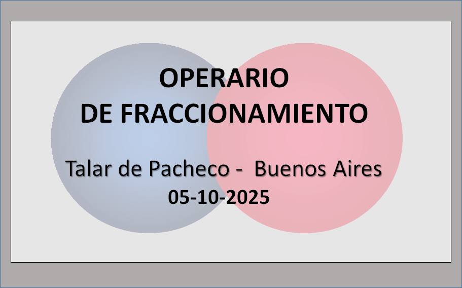 Operario de fraccionamiento