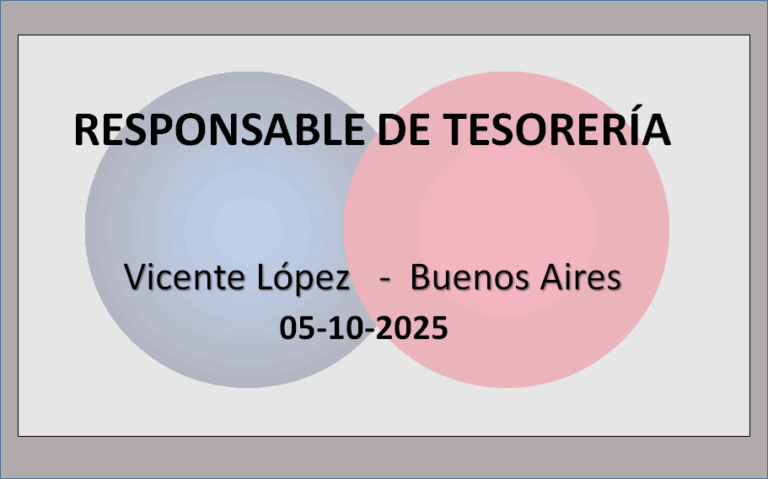 Responsable de Tesorería