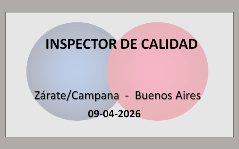 Inspector de Calidad en Electricidad e Instrumentos