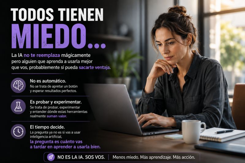 Todos tienen miedo. No es la IA. Sos vos.